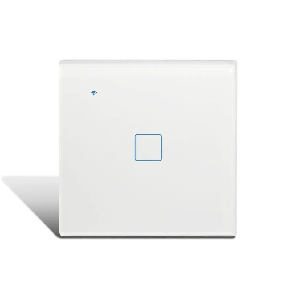 [SW-101-W-WiFi-OpN] Light Switch 1 Gang - Optional Neutral  (WiFi, White)
